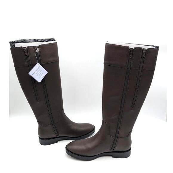 Aerosoles Taba Knee High Boots Side Zip Women's Dark Brown Size US5M EU36 - Picture 10 of 13